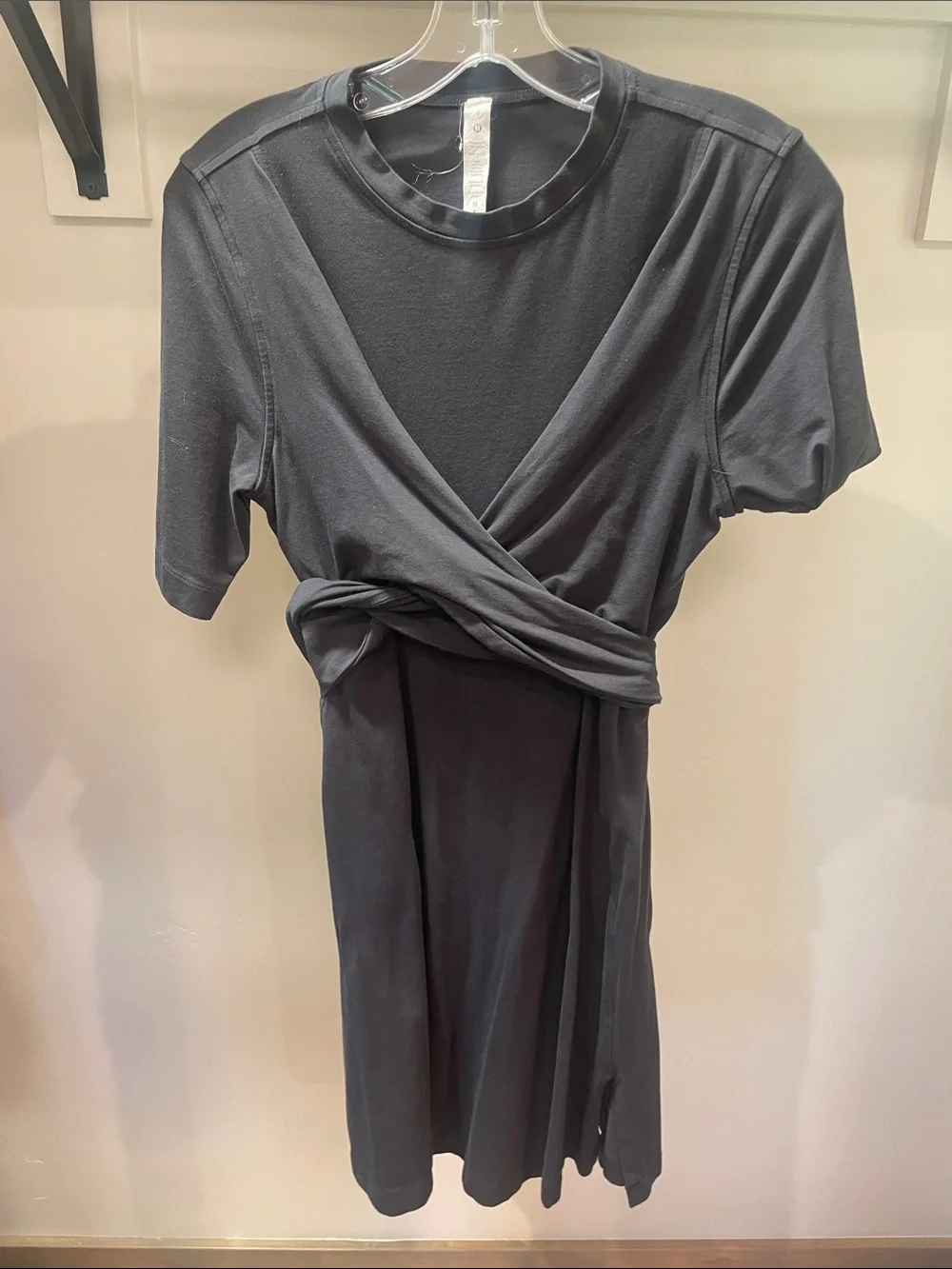 Lululemon Cotton Wrap Front T-shirt Dress